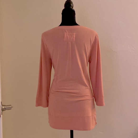 Cupio 3/4 Sleeve High Low Light Pink Top Size Medium - Picture 16 of 16